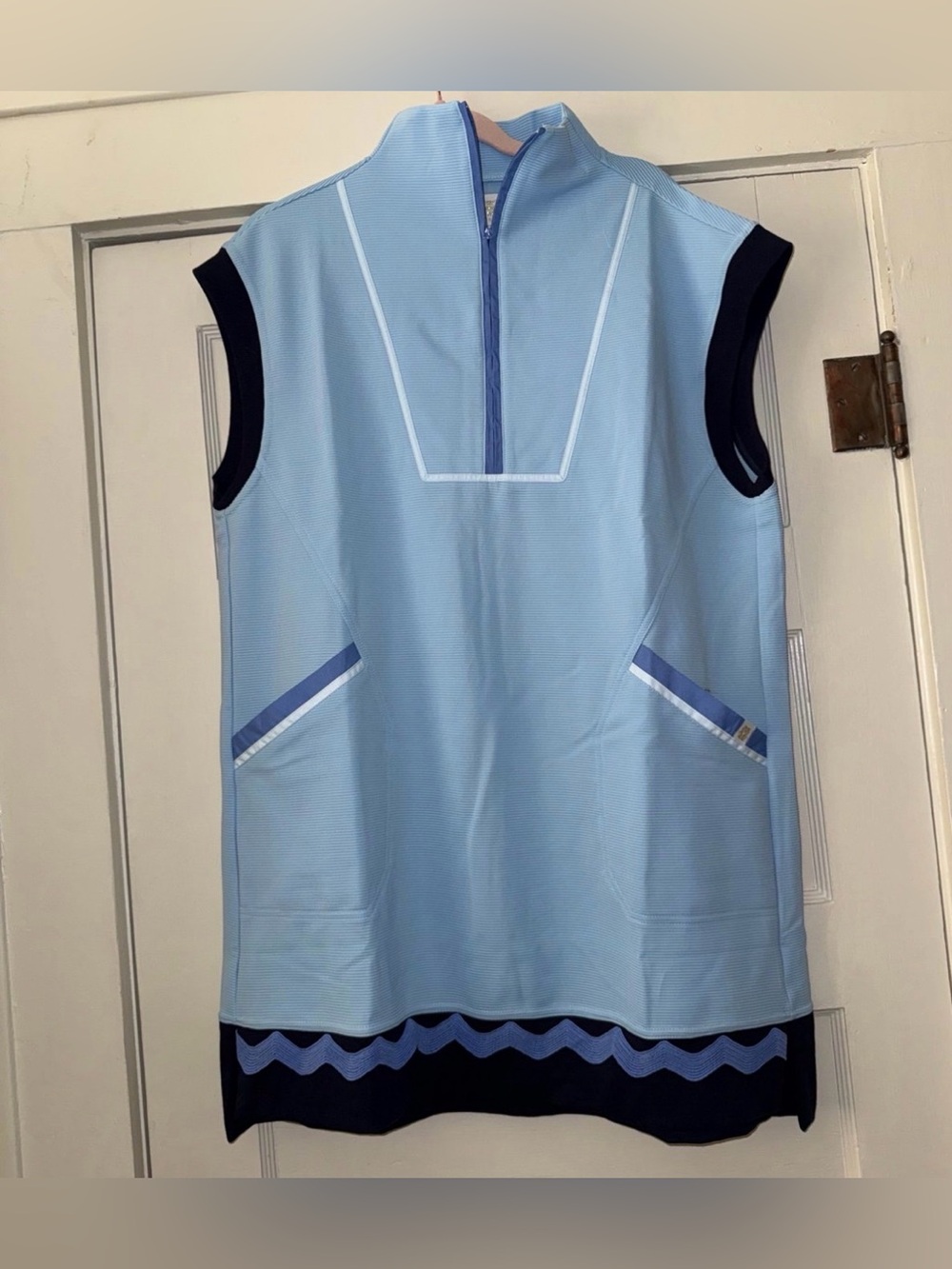 Simply Southern zip up neck sleeveless dress NWT